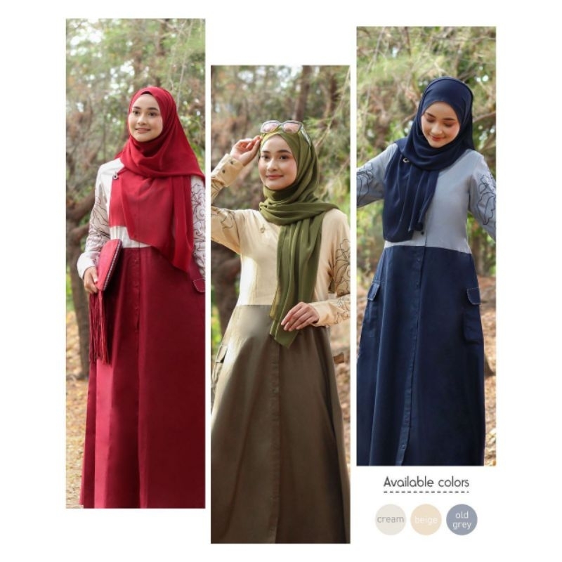 Abaya/Gamis Dannis dewasa size xs-xxl by rumah dannis