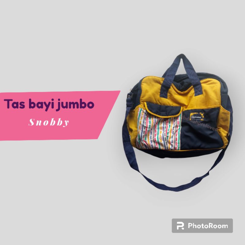 TAS BAYI JUMBO SNOBBY Preloved like new tas perlengkapan bayi tas travel bayi