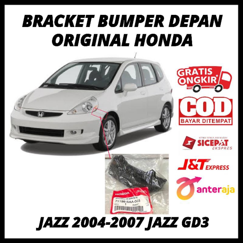 Bracket Bumper Bemper Depan Jazz IDSI VTEC 2004 2005 2006 2007 Jazz GD3 Original Honda