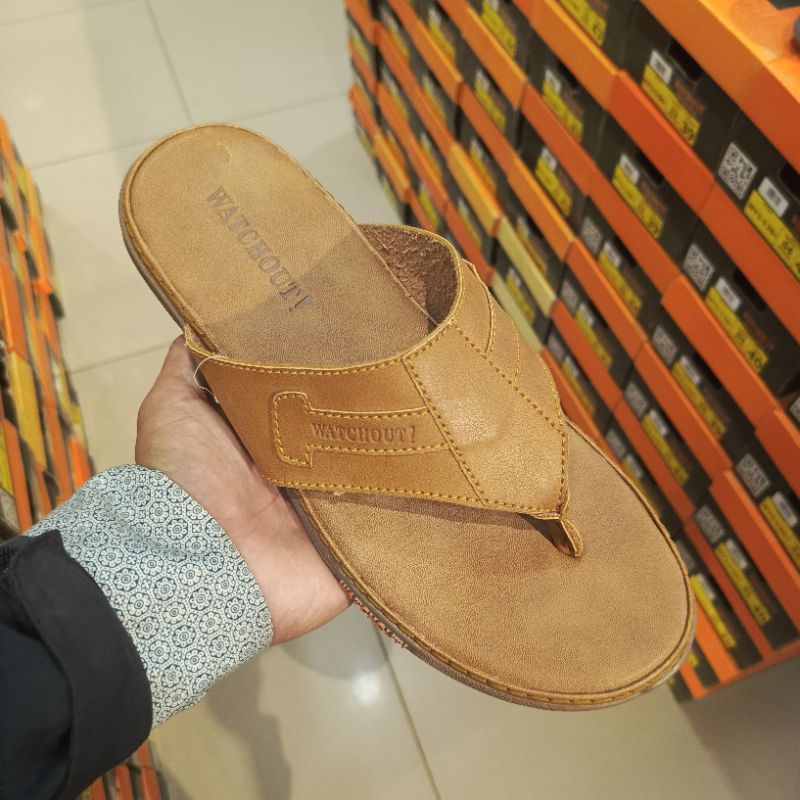 SANDAL FLAT TALI JEPIT BRAND WATCHOUT SANDAL SLIDE PRIA SOFT INSOL PRODUK ORIGINAL STOCK TERBATAS
