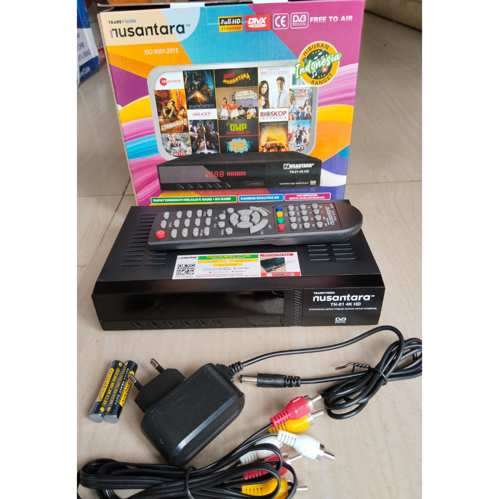 Nusantara Strawberry Satellite Receiver HD merk TANAKA gratis 2 bln paket Diamond dan 1 Tahun paket 
