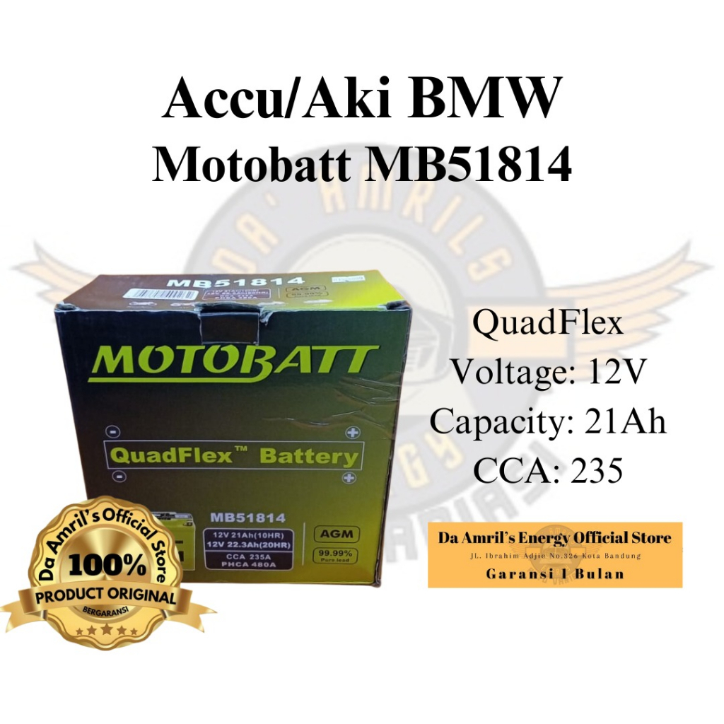 Battery/Accu Motor Motobatt MB51814