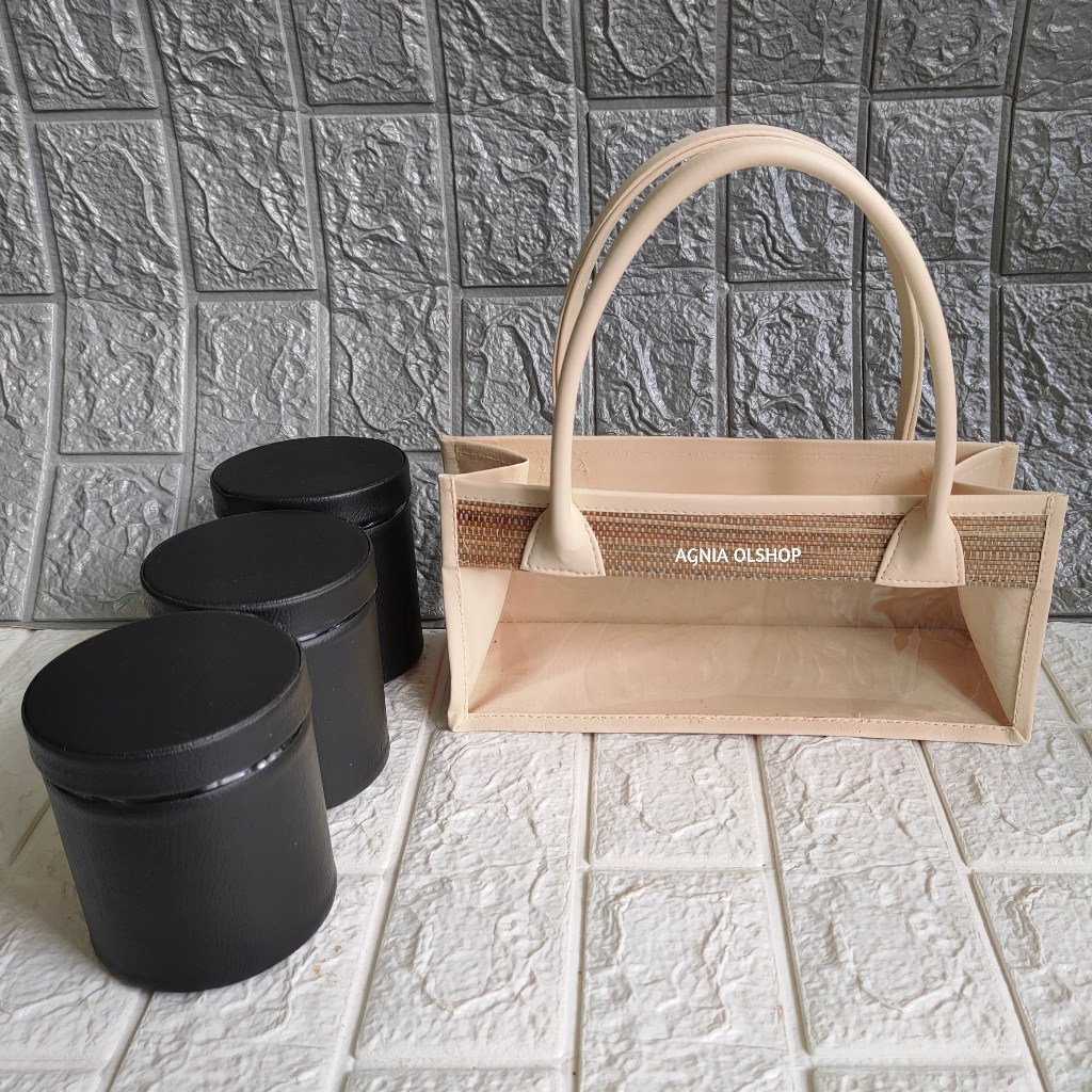 

Keranjang Parcel Ukuran 3 Toples Silinder | Tas Hampers Mika Mendong