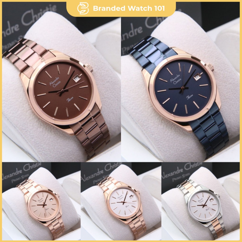 ORIGINAL Jam Tangan Wanita Alexandre Christie AC 2839 / AC2839 / 2839 GaransiResmi 1 Tahun,Stainless