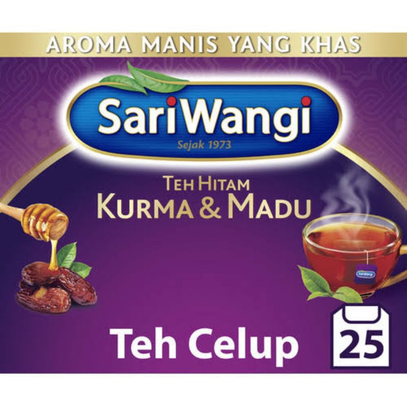 

SARIWANGI TEH HITAM KURMA MADU 25X1.8G