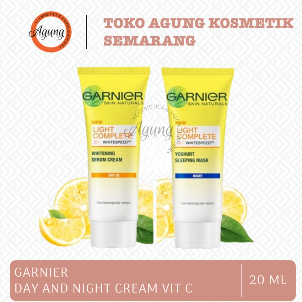 Garnier Day and Night Cream / krim wajah siang &amp; malam Vit C