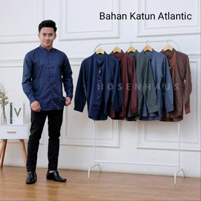 muslim wear 01 slim fit | baju koko songket | baju koko terbaru | koko pria dewasa | koko modern sli