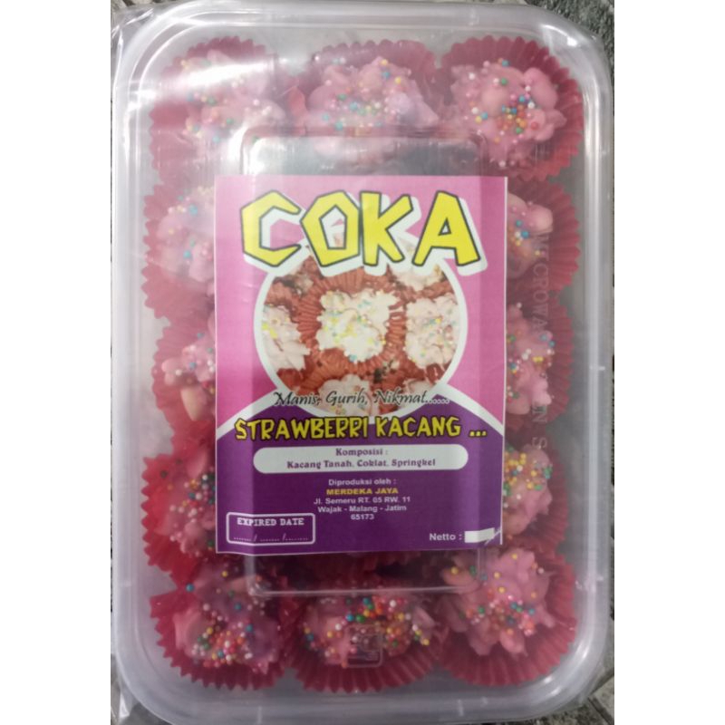 

COKA (coklat kacang), strobery 200gr