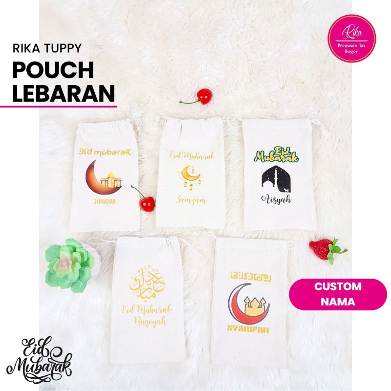 

pouch lebaran blacu 2024 satuan/pouch Nama/pouch idul Fitri/pouch blacu