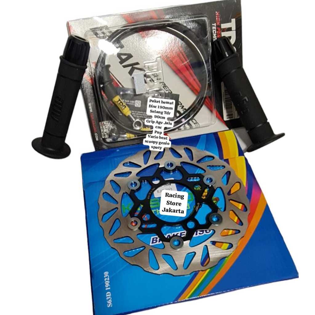 PAKET HEMAT NEW Disc Brake 190mm Copy Psm Ktc Floating Variasi Piringan Cakram Depan Honda Metic Var