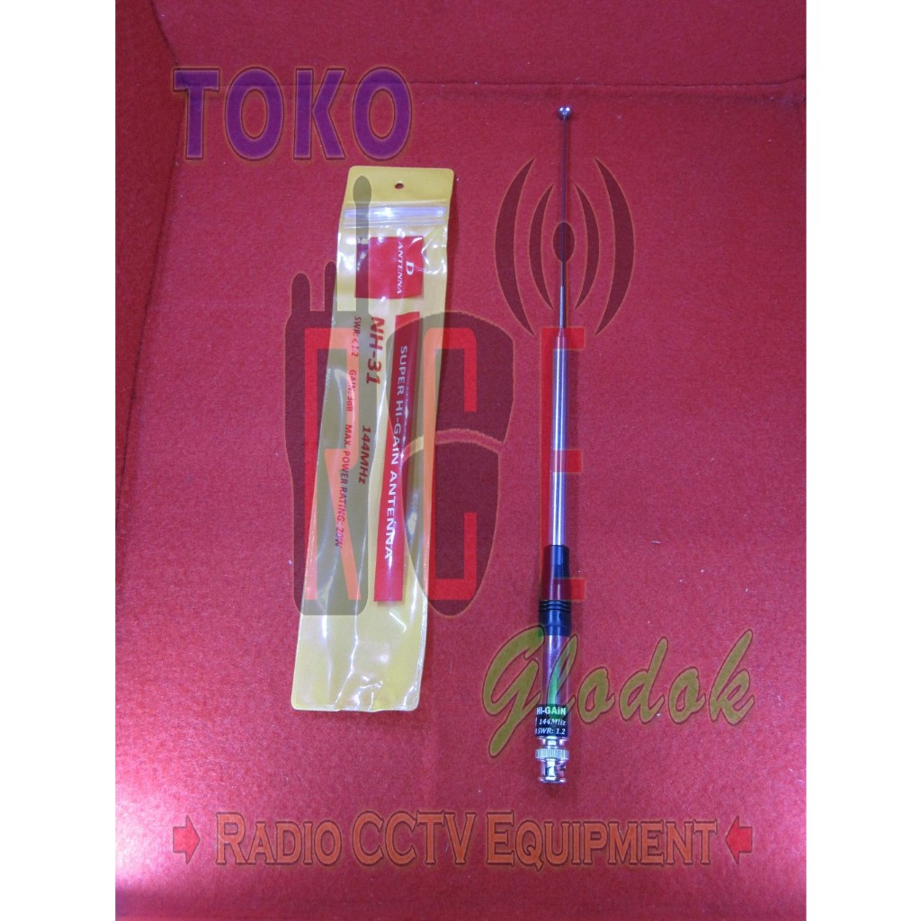 Antena HT D Antenna NH-31 Antena HT VHF BNC Male Teleskopik Bahan Bagus NH31