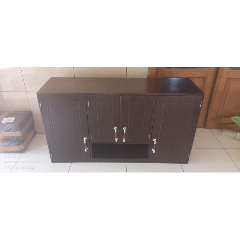 Rak dapur tempel dinding atas. kitchen set kayu jati, kuat halus murah.