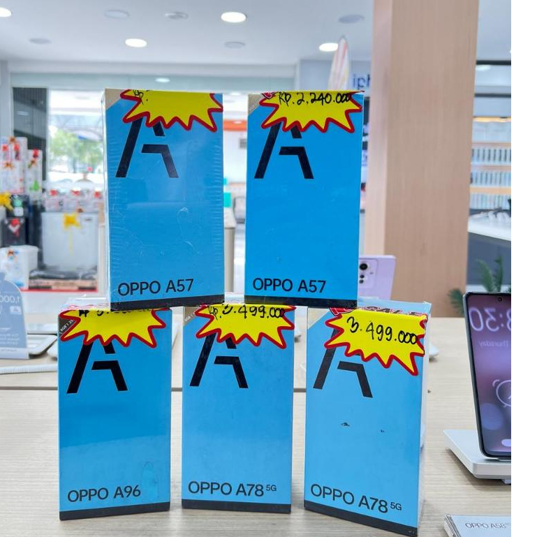 Baru Oppo A78 5G 8/128GB - Blue & Hitam [Garansi Resmi]