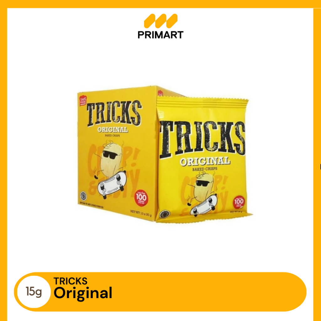 

Tricks Crisps Original Kentang Potato Baked Chips 10 x 15 gr