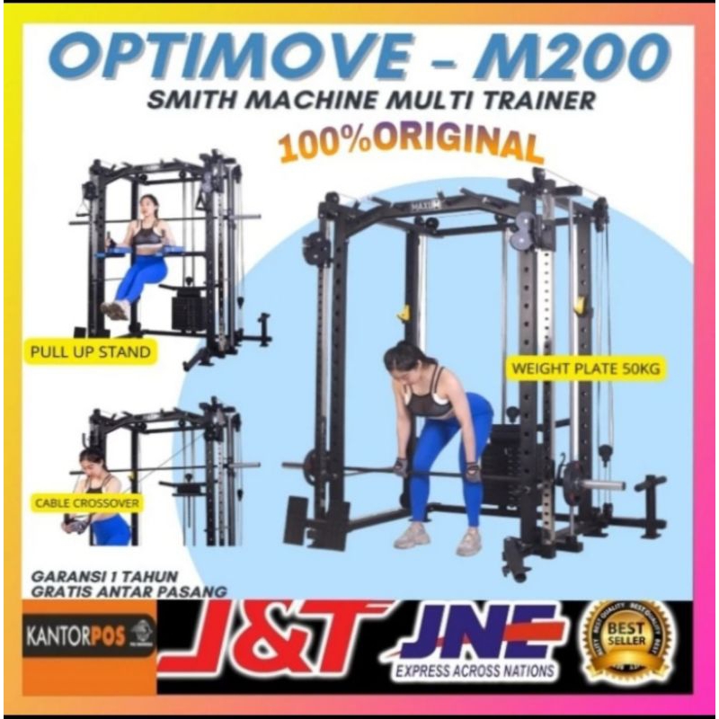 Smith-machine-multifungsi-optimove-m200-(original)-smith-machine-smith