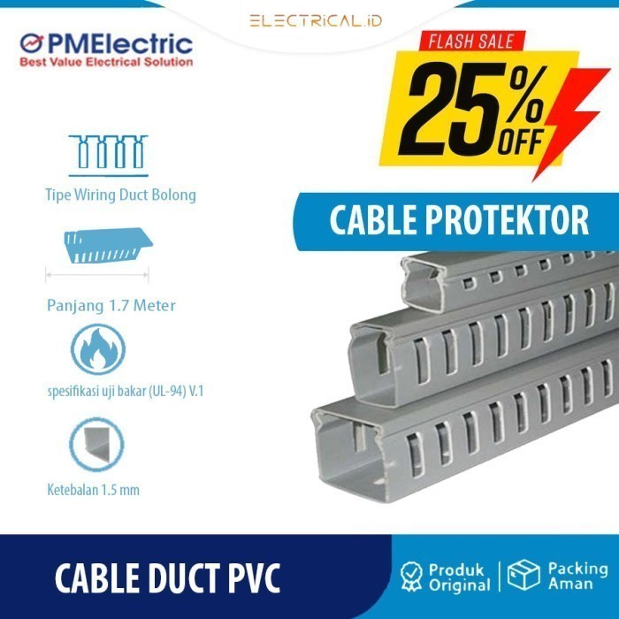 KABEL DUCT / CABLE DUCT LUBANG ABU 45x65