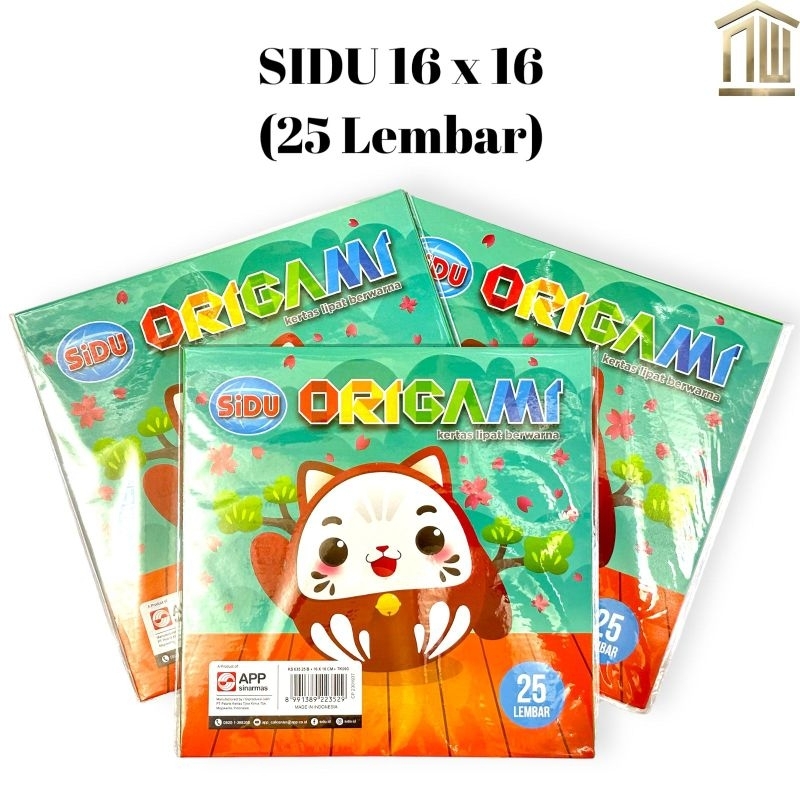 

Kertas Origami/Kertas Lipat SIDU (isi 25) 16 x 16 CM