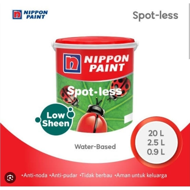 NIPPON PAINT SPOTLESS 1001 BRILIAN WHITE  2.5 liter