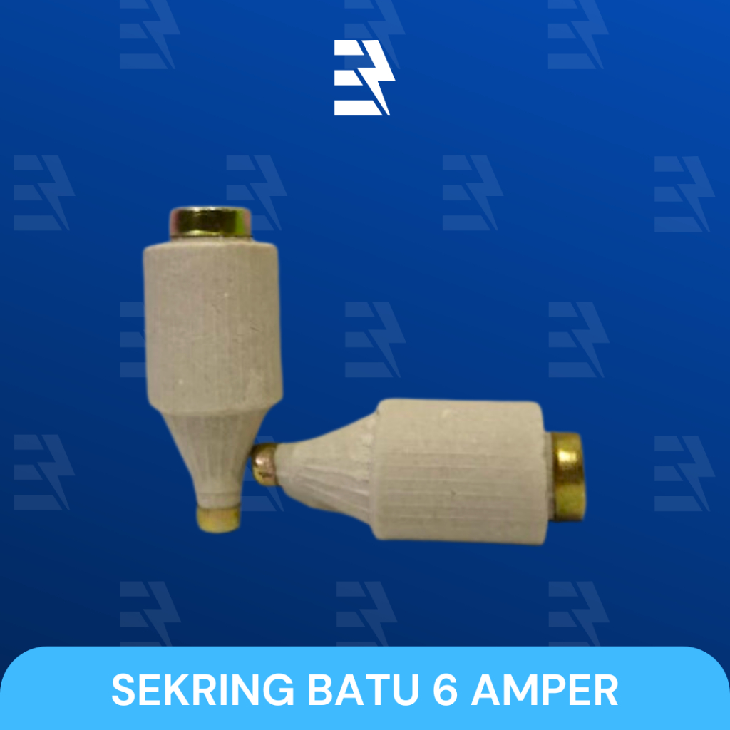 IWATA SEKRING BATU / FUSE SEKERING / FUSE BREAKER KERAMIK LISTRIK 6 AMPERE