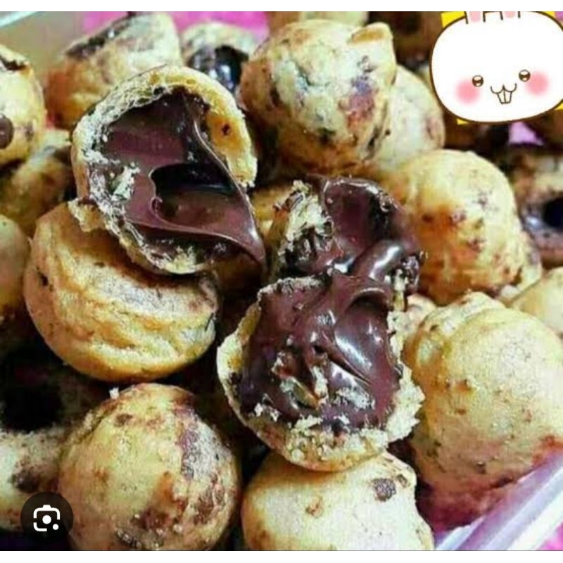 

snack kue soes coklat 500g kiloan