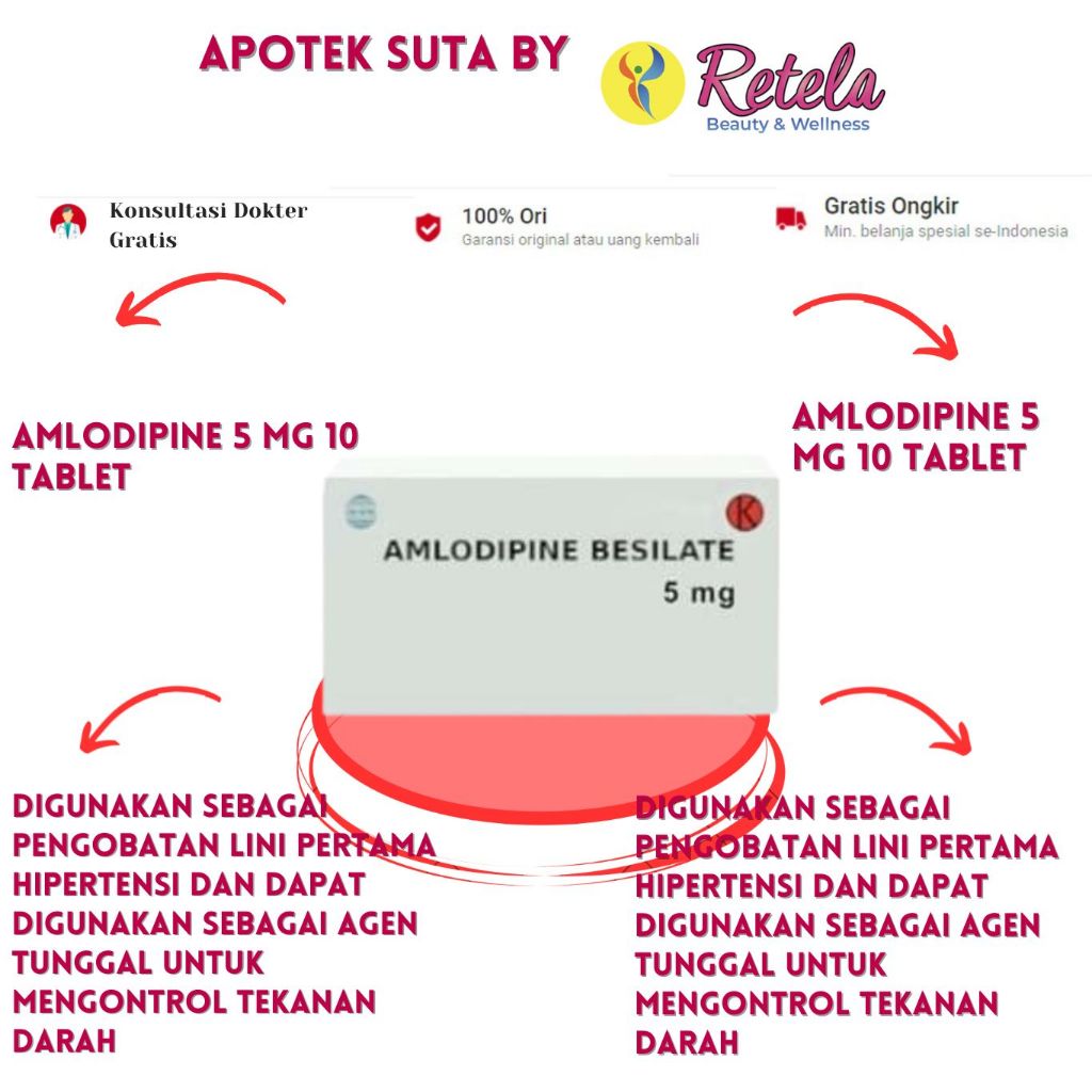 Amlodipine 5 mg 10 Tablet