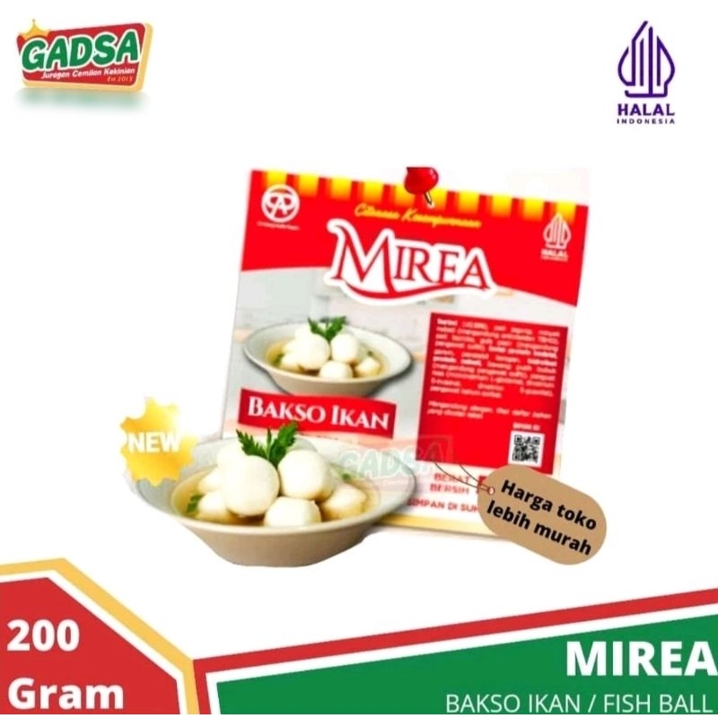 

Bakso Ikan Mirea Baso Ikan Mirea Fish Ball 200 gram