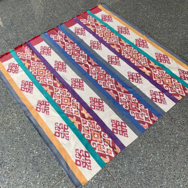 Brod.idn - Kain Tenun Motif Nusantara Terbaru Warna Pelangi
