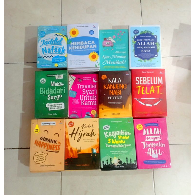 (OBRAL ) BUKU MURAH // BACAAN ISLAMI // NOVEL ISLAMI // MOTIVASI ISLAMI // SHALAT // PUASA // INPIRA