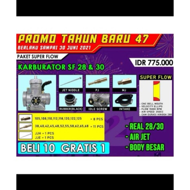 KARBURATOR CARBURATOR KARBU BRT SF PE 28 PE 30