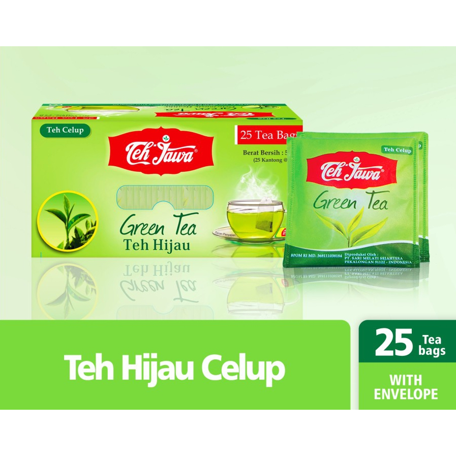 

Teh Jawa Green Tea - Teh Hijau Celup isi 25 bags @ 2g