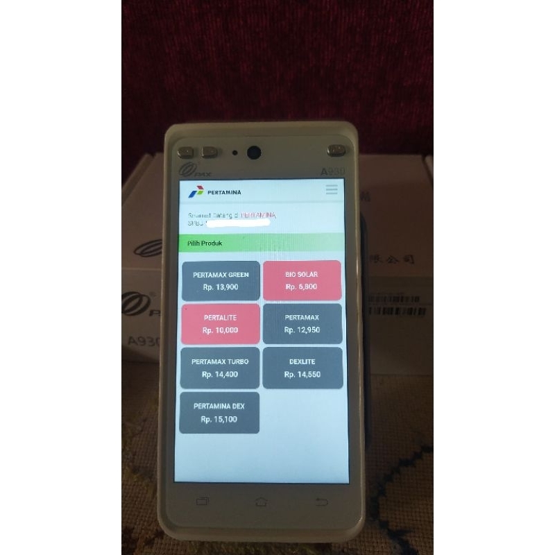 Mesin EDC DIGITALISASI SPBU PAX A620