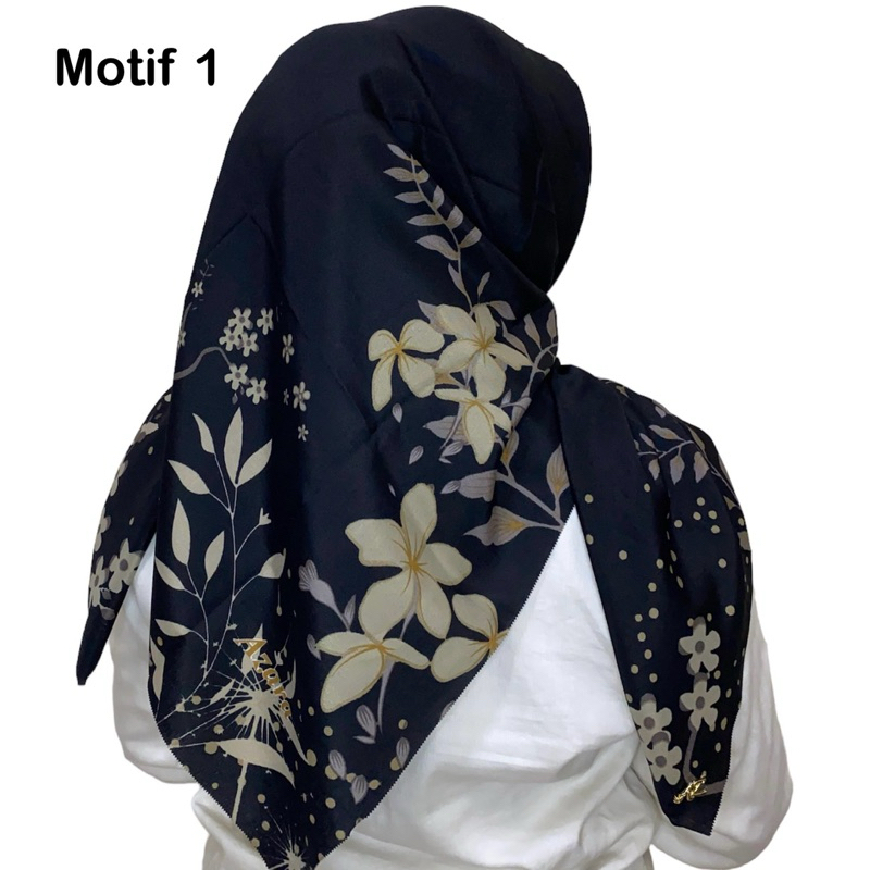 oskara motif edisi hitam/ segiempat voal oskara edisi hitam