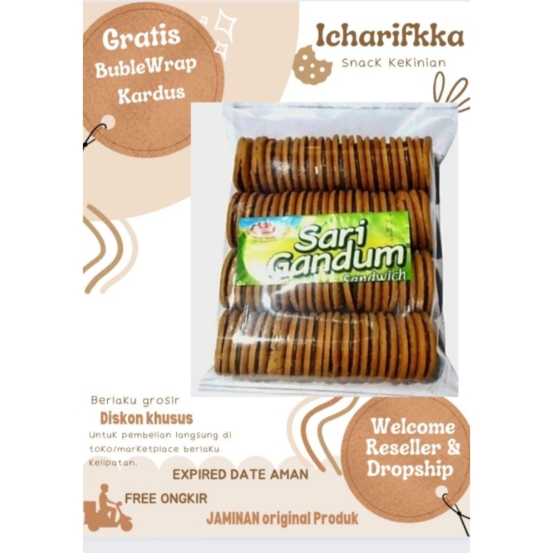 

Ready stok Snack kiloan sarigandum SARI GANDUM Cemilan Original,Expired masih panjang di jamin Aman