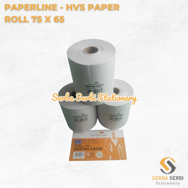 

PAPERLINE - (BH) HVS PAPER ROLL / TELSTRUK / KERTAS STRUK KASIR 75 X 65 75X65
