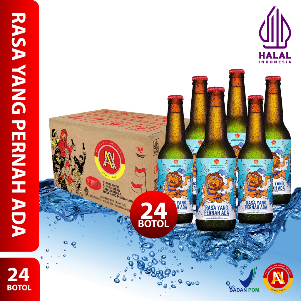 

Rasa Yang Pernah Ada Limun jadul AN Halal Agung Ngoro Paket Isi 24 Botol HALAL