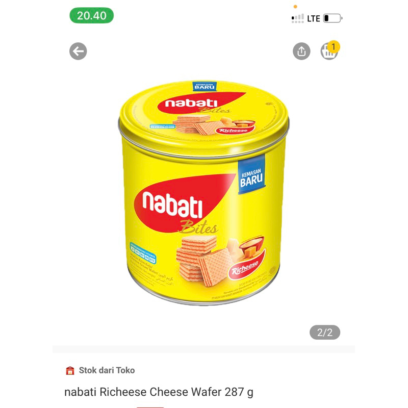 

Nabati Richoco kaleng 300gr wafer Promo murah