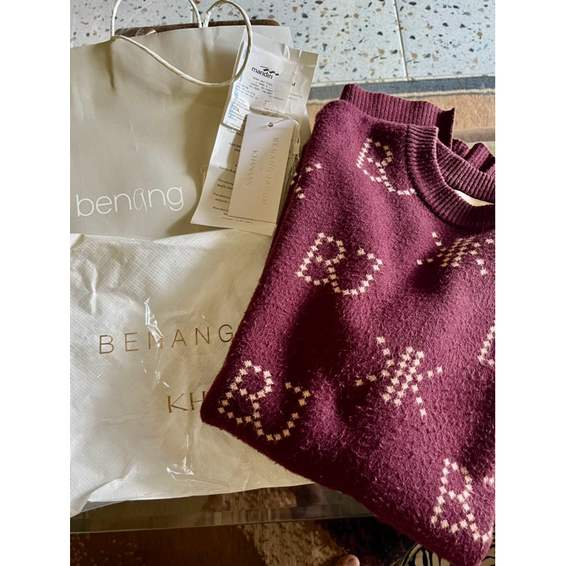 KNIT BENANG JARUM X KHANAN PRELOVED LENGKAP