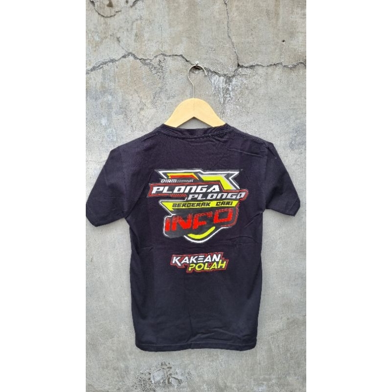 Kaos Atasan Kata-Kata Anak Tanggung PLONGA PLONGO BERGERAK CARI INFO Distro
