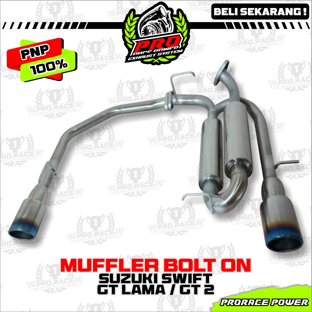 KNALPOT BOLT ON SUZUKI SWIFT GT LAMA / GT2 PRORACE
