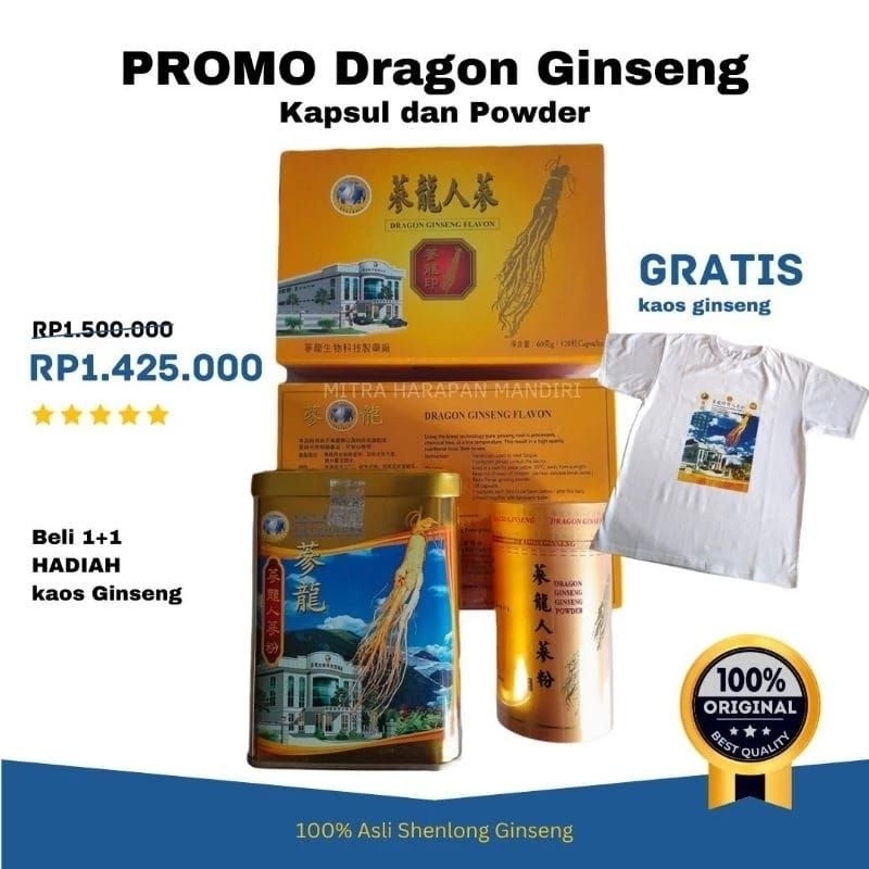 

PROMO SHEN LONG DRAGON GINSENG POWDER [FREE KAOS]