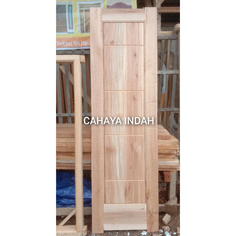 1 Set Pintu+Kusen Kayu Kamper Murah