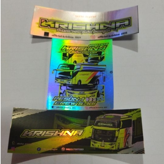 

Stiker Krisna hologram isi 3 pcs