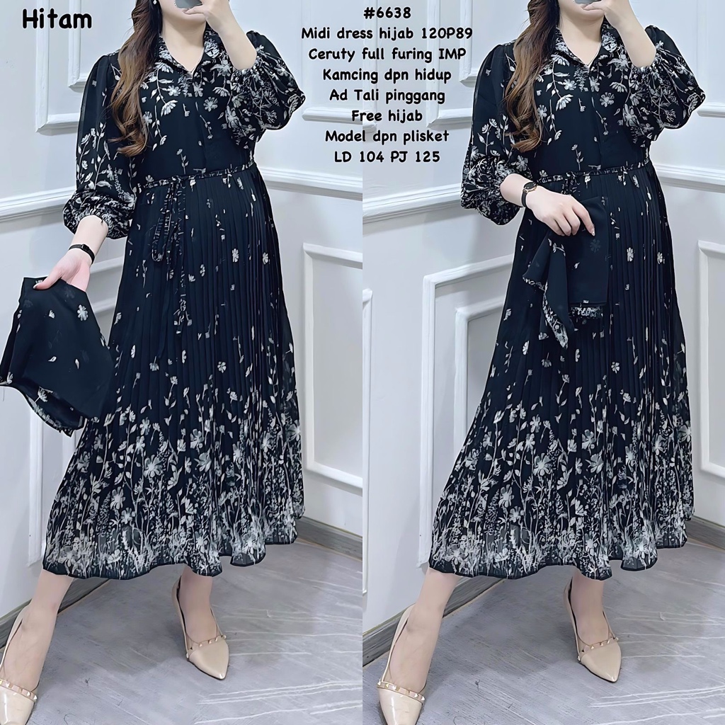 6638 Midi Dress Hijab