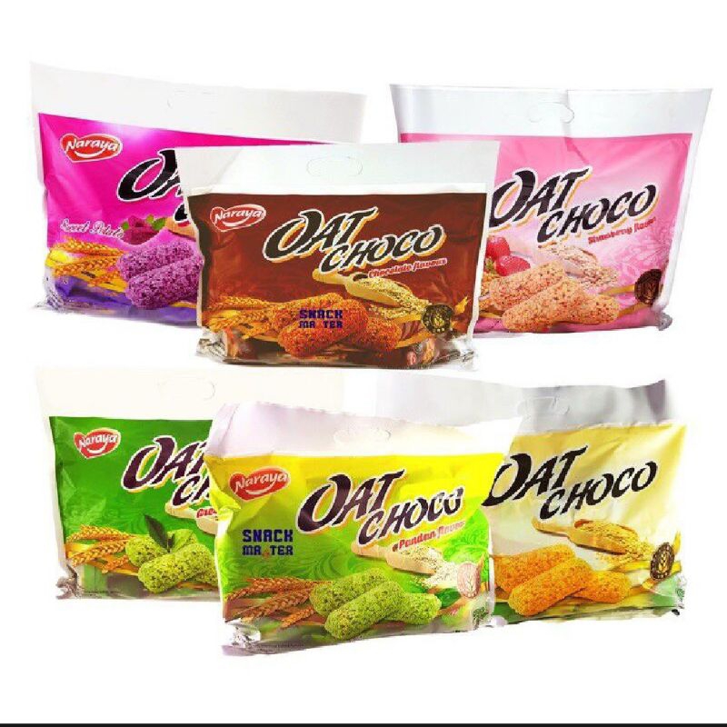 

Naraya Oat Choco Isi 40 pcs Cemilan Sehat Naraya Oat Choco 400gram
