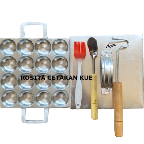 ART L83U Rosita Cetakan Kue Lumpur Super Mini Peyek Koin Telur Congkel Poffertjes Cubit Siomay 16 Lu