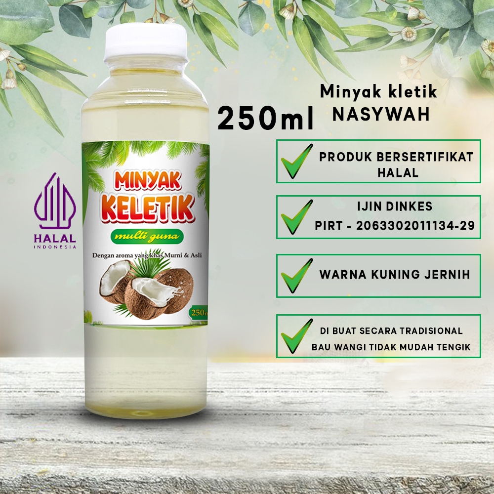 

Minyak Keletik TRADISIONAL 250ml / kelentik - kletik minyak kelapa asli tradisional multigina