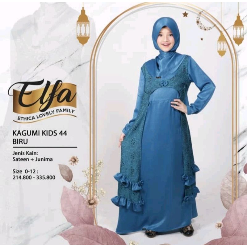 Gamis Anak ETHICA KAGUMI KIDS 44 BIRU