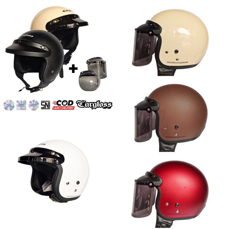 Helm Bogo Premium SNI Original 100% | Helm Polos | Helm Bogo Polos