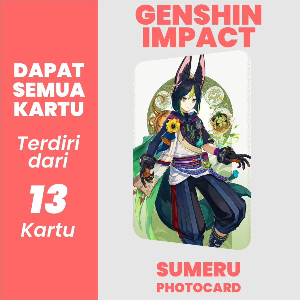 Genshin Impact Photocard Sumeru