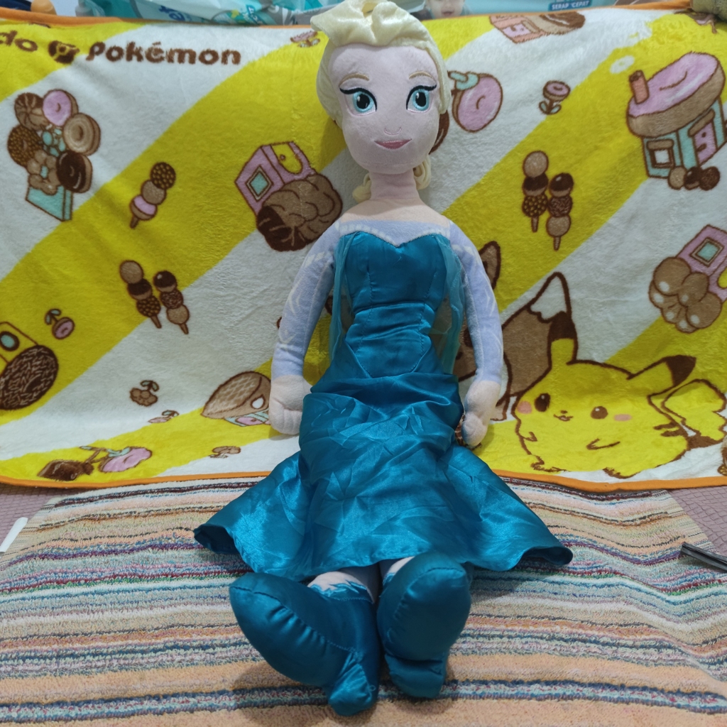 Boneka Princess Elsa Frozen ukuran jumbo, Ori Brand Disney